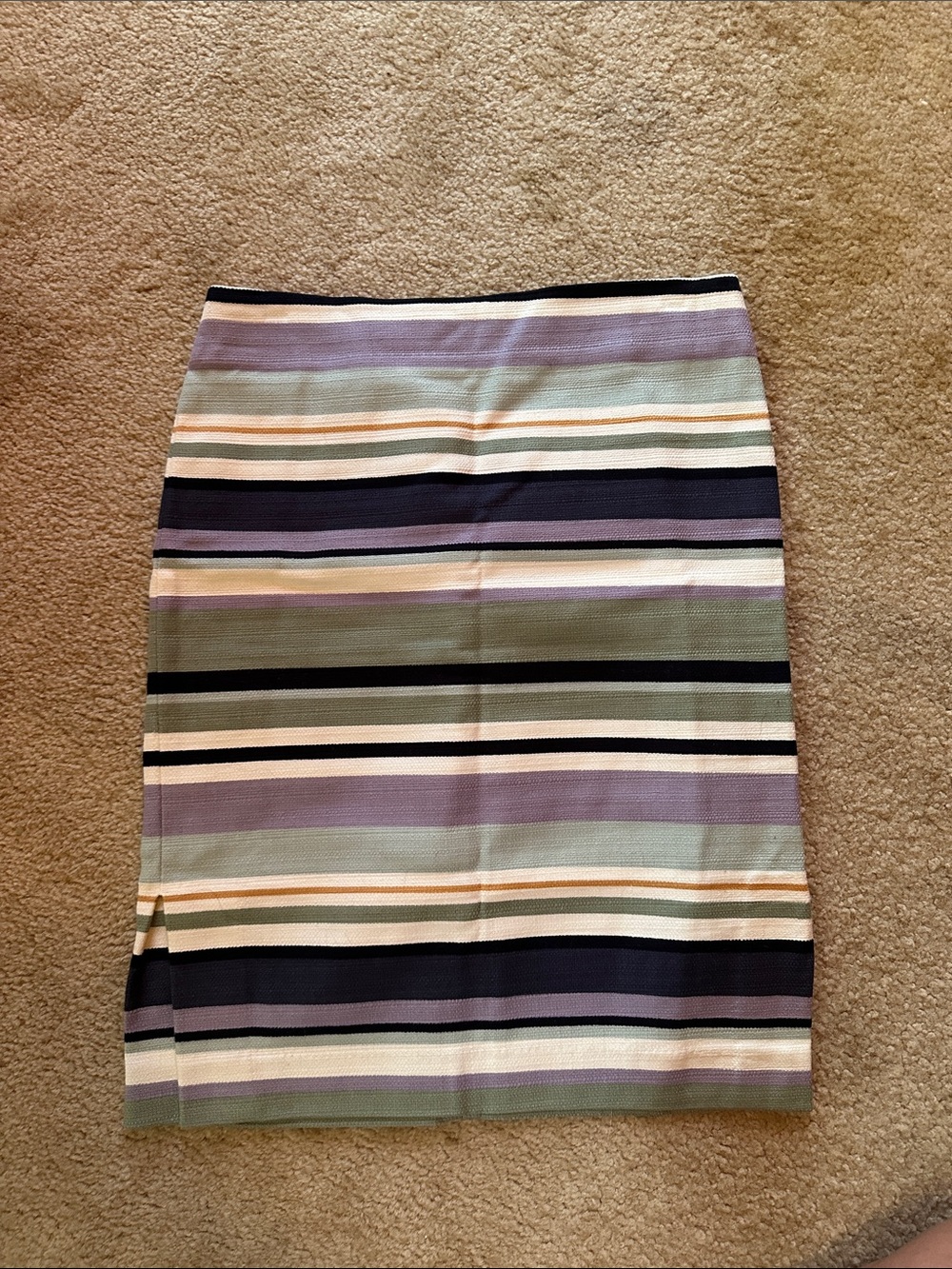 LOFT Striped Pencil Skirt in Pastel Multi